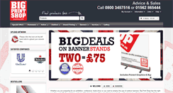 Desktop Screenshot of bigprintshop.co.uk